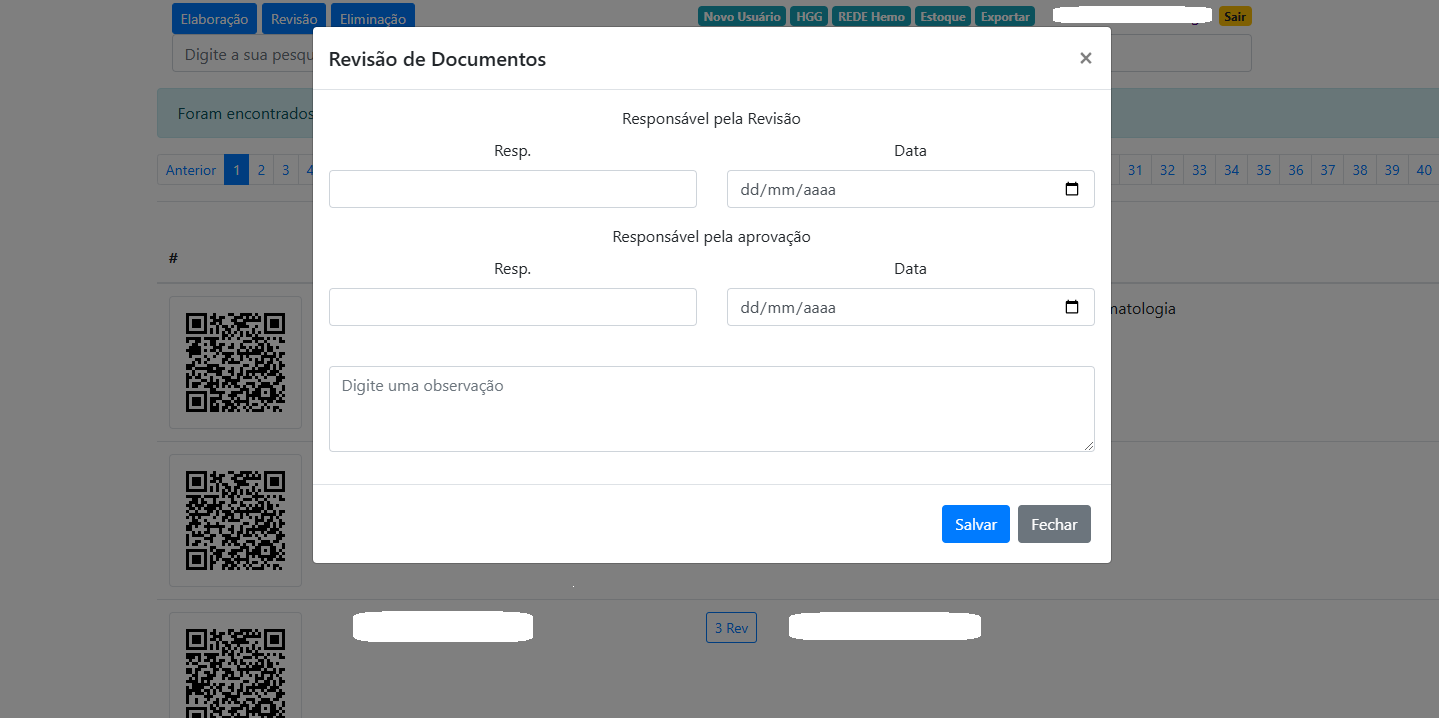 Gestão de Documentos com QR Code